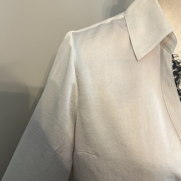 Express Lace Button Slim Fit Portofino NWOT​ - Picture 3 of 5